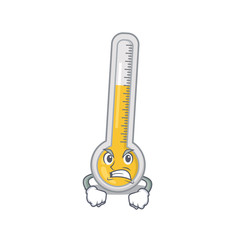 Mascot design concept of warm thermometer with angry face