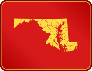map of Maryland
