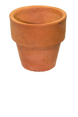 Plant pots are made of clay and then burned