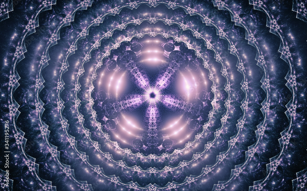 Fototapete digital generated image in the form of abstract geometric shapes of various shades and colors for us
