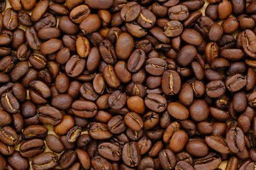 roasted coffee beans, can be used as a background
