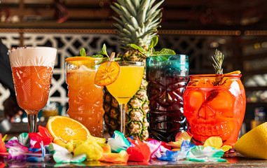 mexican cocktail in the bar