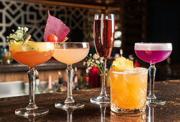 mexican cocktail in the bar