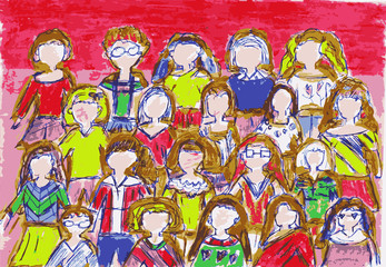 Diverse Blossoms: Kid's Artistry Celebrating International Women's Day with Empowered Portraits