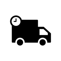 Delivery on time symbol. design template vector