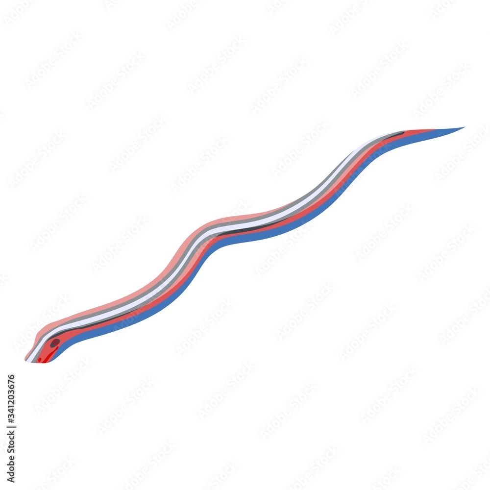 Aufkleber exotic snake icon. isometric of exotic snake vector icon for web design isolated on white background