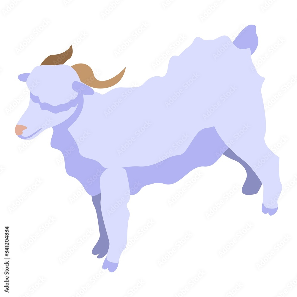 Aufkleber goat icon. isometric of goat vector icon for web design isolated on white background