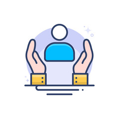 caring people Vector Icon