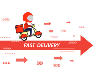 Express delivery with arrow