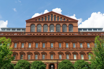 exterior view of national building museum washington dc usa