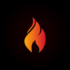 Fire Logo Vector Design Template