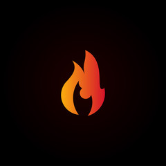 Fire Logo Vector Design Template