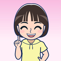 黄色い服着た子供