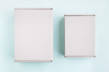 Minimal paper gift box mockups