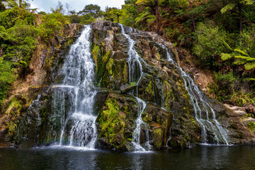 Fototapeta na wymiar Owharoa waterfall in New Zealand. North Island