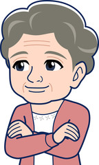 白髪のおばあさん