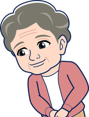 白髪のおばあさん