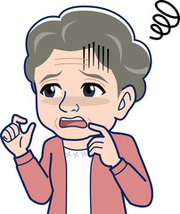 白髪のおばあさん