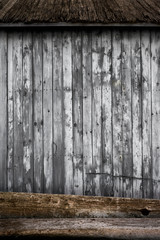 old wooden shed wall