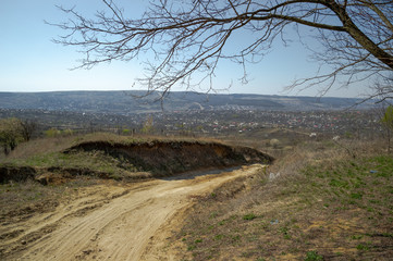 dirt road in the countryside