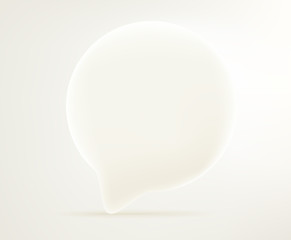 Dialog bubble icon. 3d comic style editable vector illustration