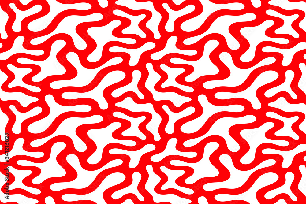 Poster abstract stamp texture. seamless pattern with abstract shapes.