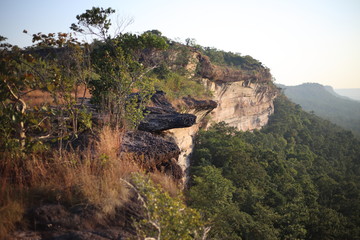 Cliff at Pha Tam National Park, Ubon Ratchathani, Thailand.