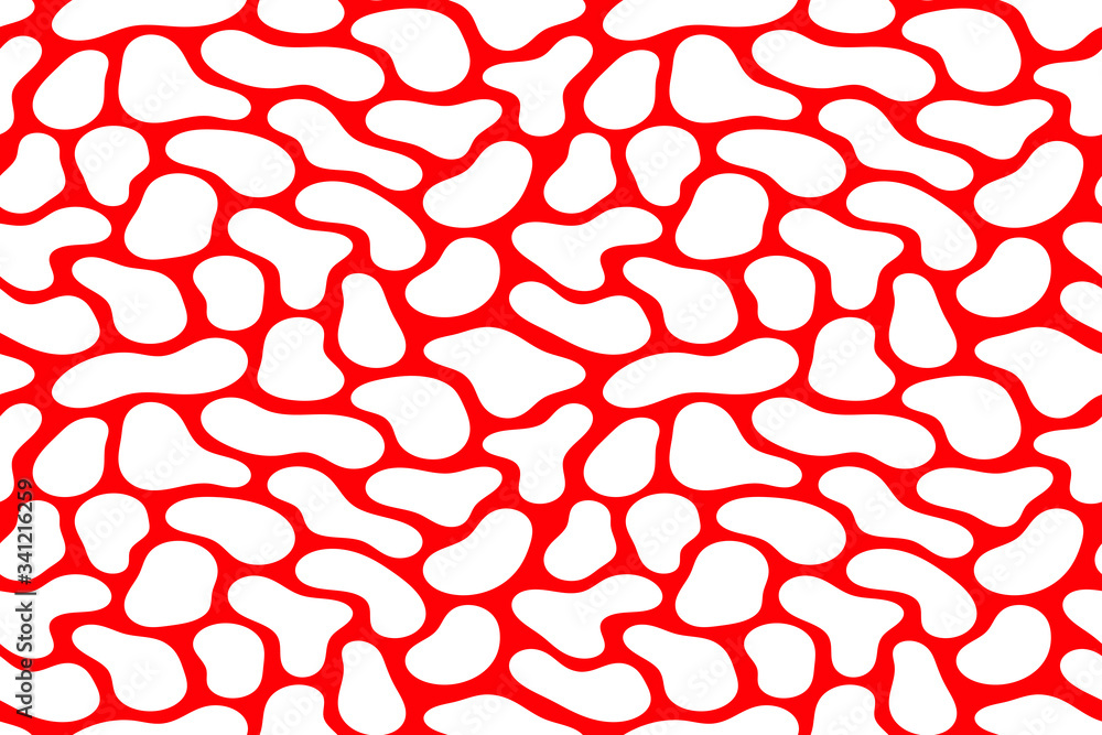 Poster abstract stamp texture. seamless pattern with abstract shapes.