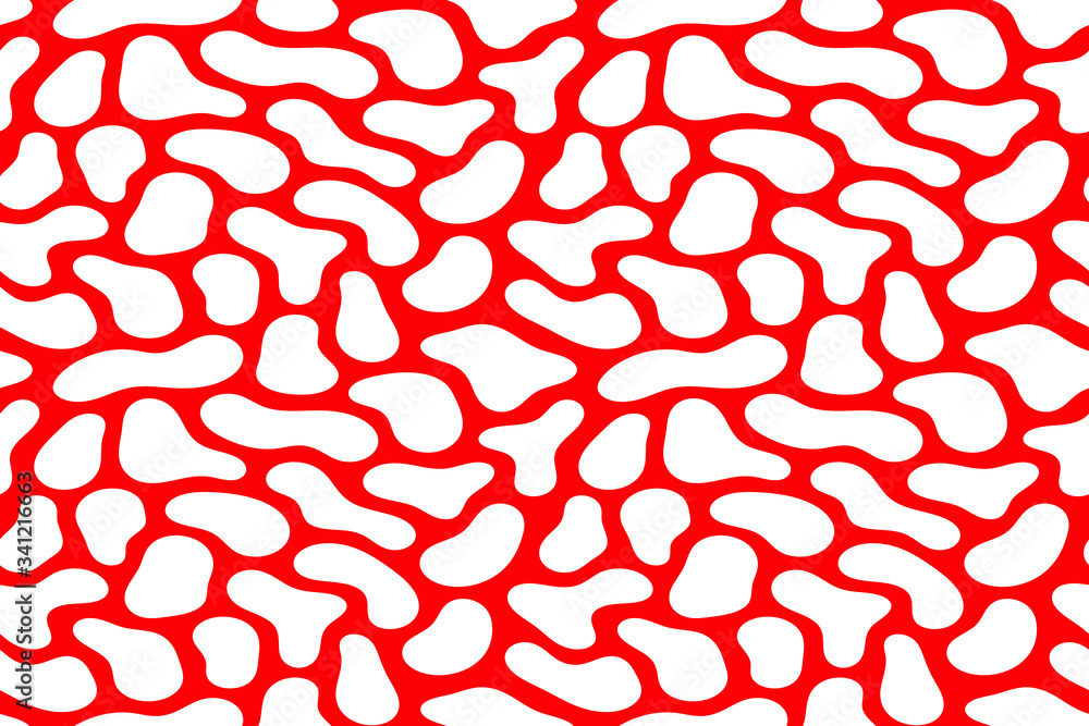 Poster abstract stamp texture. seamless pattern with abstract shapes.