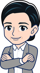 中堅の女性社員