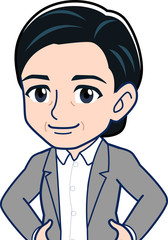 中堅の女性社員