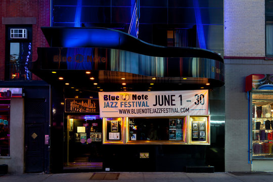 New York, NY, U.S.A. - Blue Note: Blue Note Jazz Club Is A Jazz Club And Restaurant In Greenwich Village, New York