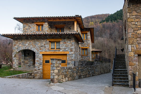 Ancient medieval town of Setcases in Gerona, Spain.