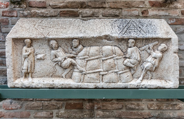 Roman relief from Augsburg, Germany