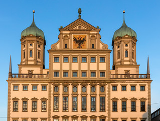 Fototapeta na wymiar Magnificent City hall in Augsburg, Germany
