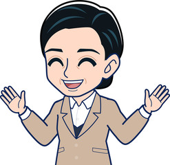 中堅の女子社員