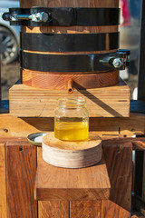 extrusion of oil from sunflower of the first extraction