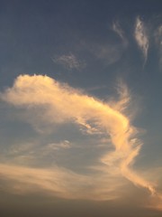 cirrus clouds at sunset 2
