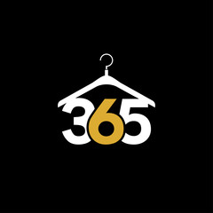 365 number letter logo icon designs vector - obrazy, fototapety, plakaty