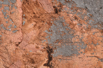 Close up rock texture background, natural surface. Background on theme geology with copy space