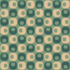 Mid century geometric retro design. Timeless seamless pattern.