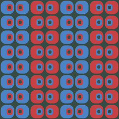 Mid century geometric retro design. Timeless seamless pattern.