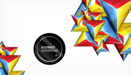 Triangle geometric vector abstract background