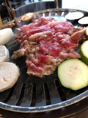 Korean BBQ Beef, Sauce, and Vegetables