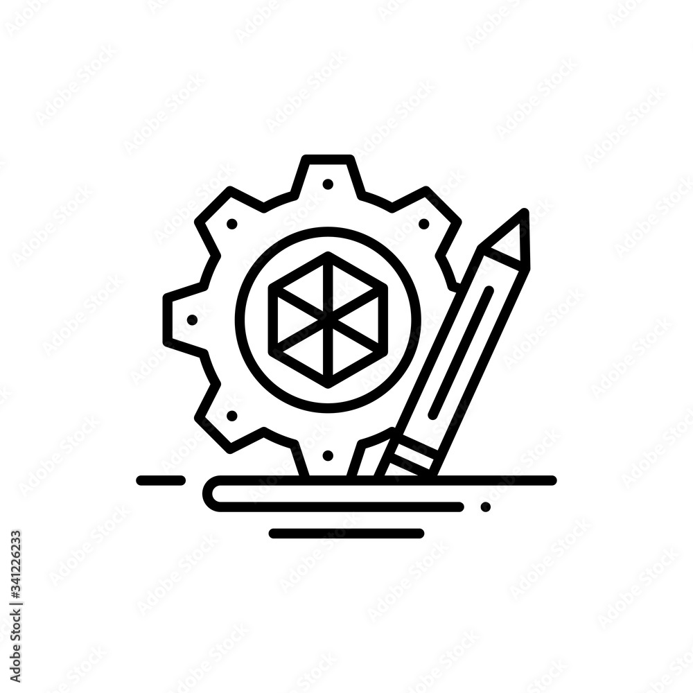 Poster prototype vector icon