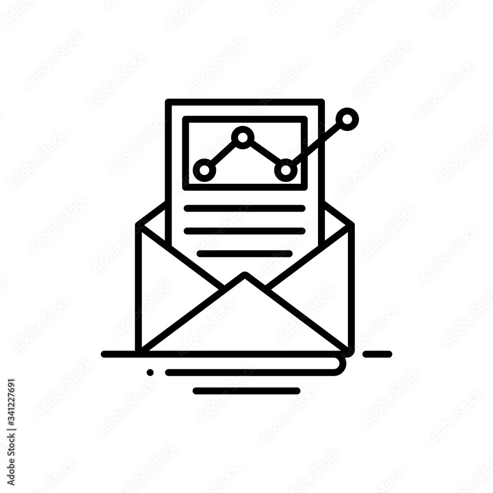 Poster message vector icon