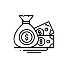 money bag Vector Icon