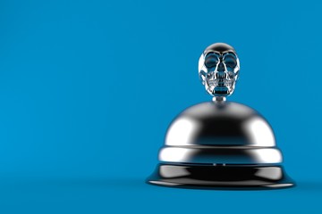 Skull with hotel bell