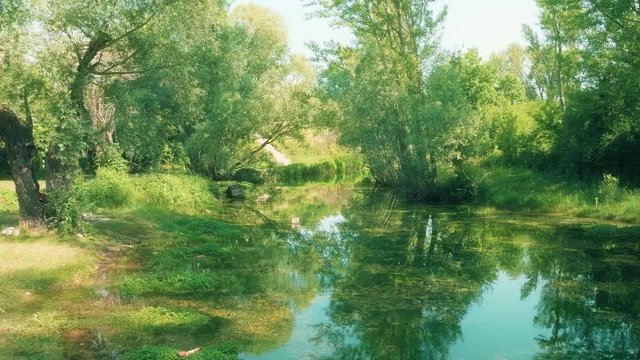 Source of the river Cetina, Croatia. A beautiful landscape near Sinj, Croatia.