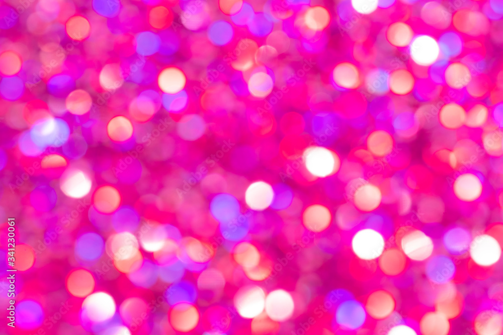Canvas Prints abstract blurred pink bokeh lights background
